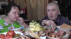 MUKBANG RUSSIA|MASHED POTATOES|SMOKED SCOMBER|ПЮРЕШКА|КОПЧЕНЫЕ:СКУМБРИЯ,ГОРБУША и КАМБАЛА| 먹방|