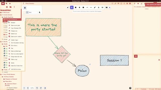 Obsidian - Flow charts/Mind maps with Excalidraw