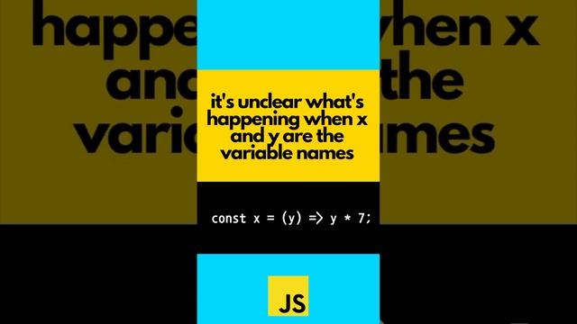 Why are variable names so important??? #javascript