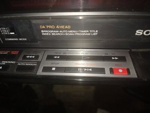 Sony SLV-555UC DA Pro 4-головочный HiFi видеомагнитофон VHS -Япония-1989-год