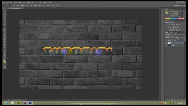 How to make neon text in Photoshop CS4/5/6 (NO PLUGGINS) смотреть онлайн