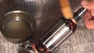 Пропитка якоря в домашних условиях с помощю ЛАТра