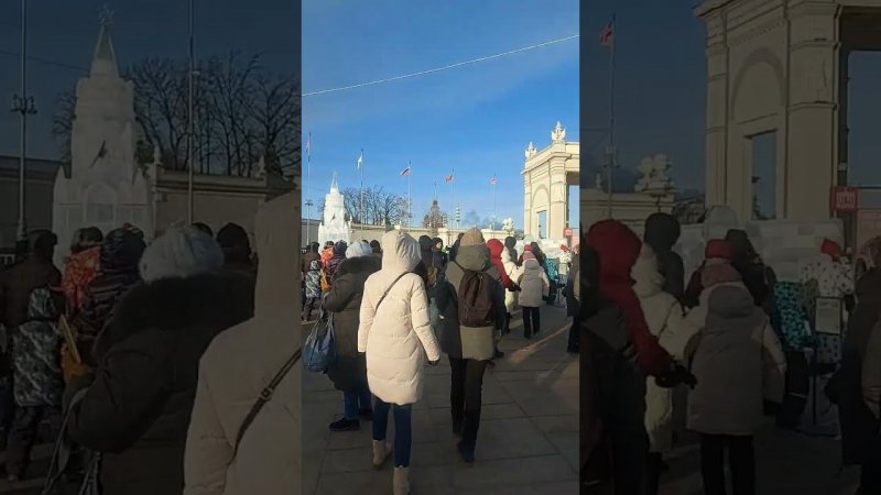 Выставка ледяных скульптур на ВДНХ