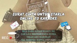 Karaoke Version of Surat Cinta Untuk Starla /Starla 노래방 버전을 위한 러브 레터. Low Pitch to Sung