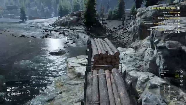 snow runner game play in truck and a ford f 750 truck смотреть онлайн