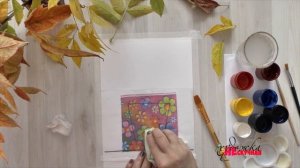 Букет осенних листьев, как нарисовать натюрморт ?Гуашь?