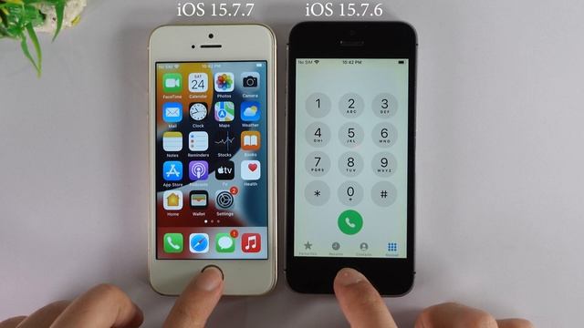 iOS 15.7.7 vs iOS 15.7.6 on iPhone SE смотреть онлайн