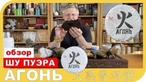 ОБЗОР ШУ ПУЭРА АГОНЬ 火熟普洱饼