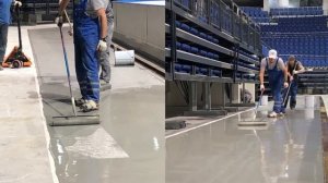 ГК НОАТЕК — ремонт пола ледовой арены и подтрибунного пространства