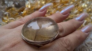 1273.Натуральные камни.Рутиловый кварц