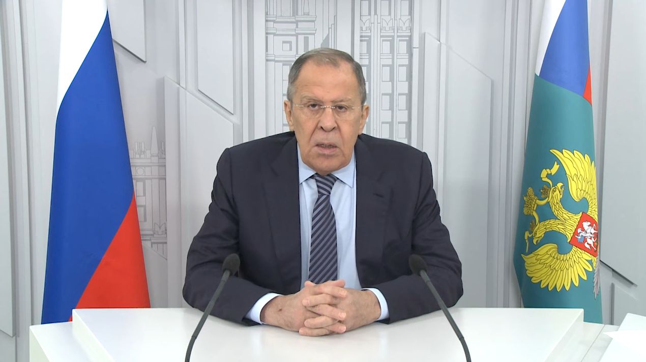 ? Видеообращение С.В.Лаврова к участникам Московской конференции по нераспространению (05.12.2022)