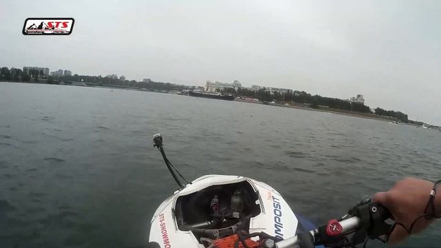 BaikalJetFest 19. Прохождение дистанции на снегоходе Николаем Солодковым. смотреть онлайн