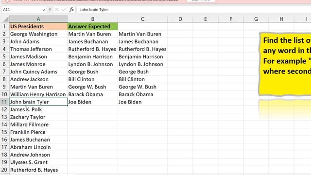 find names starting with certain character -Excel смотреть онлайн