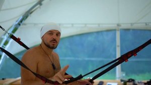 Тренажер Пряникова. 5-1 Урок "Расширенный вис на 2 стропах"