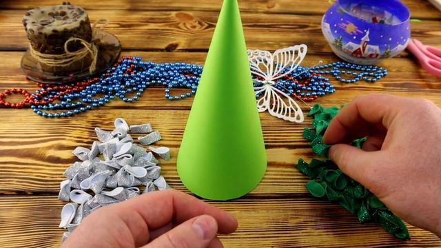 ? ЕЛОЧКА ИЗ ФОАМИРАНА ? EVA Foam Christmas Tree ?Новогодние поделки. Сhristmas Crafts
