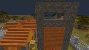 Как построить деревню жителей в саване в Minecraft 1 14
