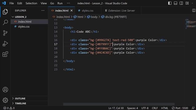 Tailwind CSS Bangla Tutorial #3 Advanced Colors and How to customize width height
