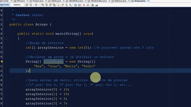 [Introdução ao Java] - (Aula 11) - Arrays e List (ArrayList) смотреть онлайн