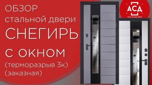 Стальная дверь "Снегирь" с окном (терморазрыв 3к). Заказная модель. Видеообзор