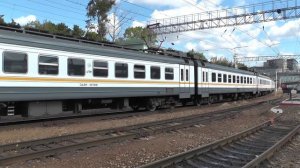Электропоезд ЭД4М-0474 ЦППК станция Москва-Пассажирская-Смоленская
