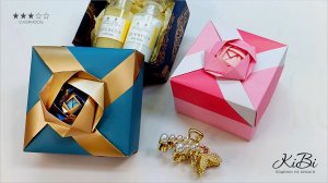 Оригами Красивая квадратная Коробочка для подарка | Поделки из бумаги своими руками | DIY