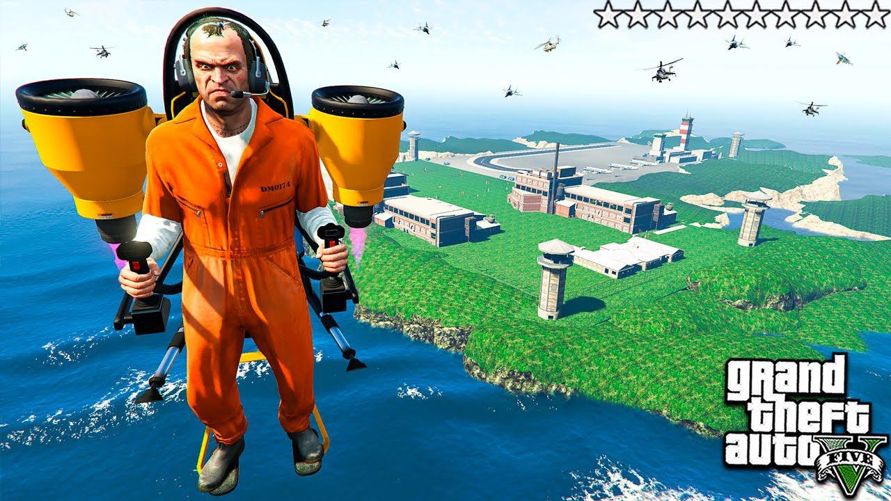 ОПАСНЫЙ ПОБЕГ ИЗ ТЮРЬМЫ АЛЬКАТРАС НА ОСТРОВЕ В ГТА 5 МОДЫ! ОБЗОР МОДА В GTA 5! ИГРЫ ГТА ВИДЕО MODS
