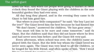 Class 8th chapter-3 "The selfish giant" Hindi explanation of part -2 (supplementary ncert)