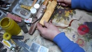 Ножны из дерева для якутского ножа  Обзор
