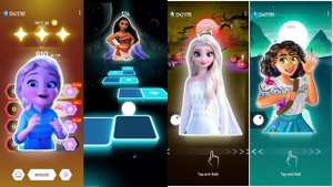 Frozen Elsa & Baby Elsa vs Encanto Isabela & Mirabel - Let It Go- Tiles Hop EDM