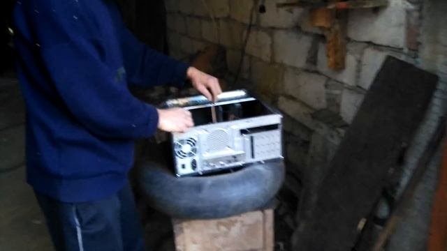 Чистка Компьютера Компресcором
