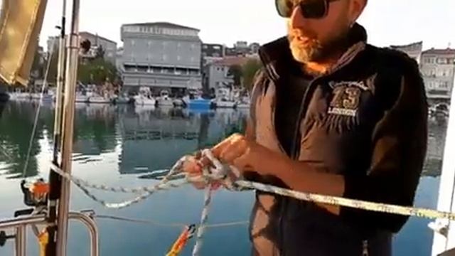 Обучение яхтингу в Сочи #простояхтшкола. Морские узлы: Боцманский узел смотреть онлайн
