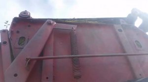 Пресс-подборщик ПРП-1.6. Обрыв ремня.