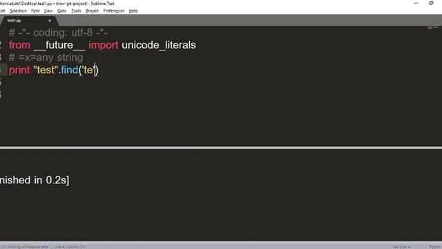 22- String Function In Python (Find)