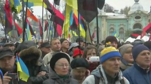 У стен Верховной Рады проходит митинг сторонников политика Михаила Саакашвили