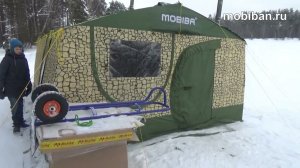 Печь Парадигма. Первые тесты зимой в палатке Роснар Р-536