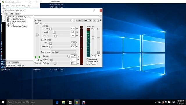 Compressor: REAPER DAW Tutorial with Screen reader in Nepali
