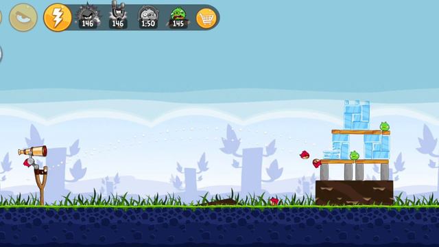 Angry birds gameplay node-7 (Poached eggs)