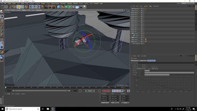Cinema 4D Tutorial - Low Poly Road  Bridges Modeling -