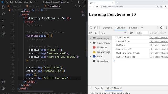 #15 ?Functions/Arrow Functions in Javascript  ? | Javascript Tutorial in hindi