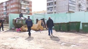 Рейд по мусору в городе Куровское