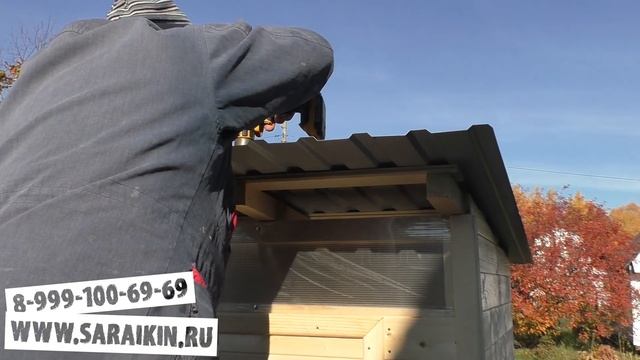 Туалет из ВАГОНКИ 1х1 метр # Самое то для ЛЮБОГО участка # Строительство Деревянного Туалета
