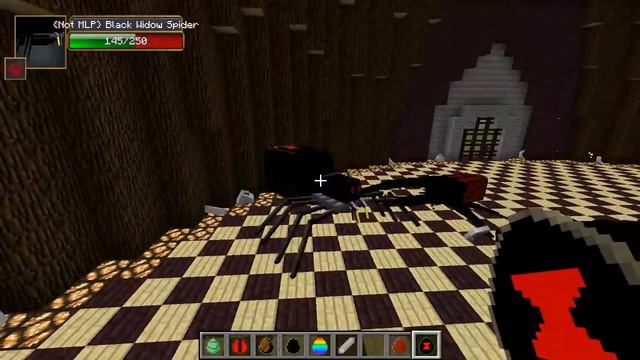 BLACK WIDOW VS RAINBOW CENTIPEDE - Minecraft Mob Battles - Minecraft Mids смотреть онлайн