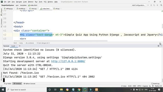 Django - Simple Multiple Choice Quiz System || Python Django With Mysql смотреть онлайн