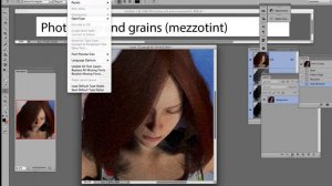 Photoshop CC : Add grain and mezzotint filter tutorial ADD UNIQUE TEXTURE