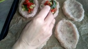 Лодочки из куриного фарша