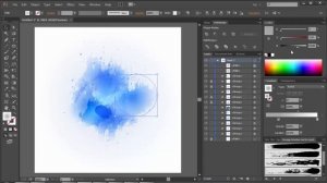 How to draw watercolor in Adobe illustrator / Как рисовать векторную графику / Уроки