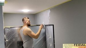 Нанесение декоративной штукатурки по выкрашенным стенам! Бюджетный декор!