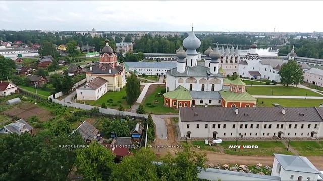 Город Тихвин обзор с высоты птичьего полета смотреть онлайн