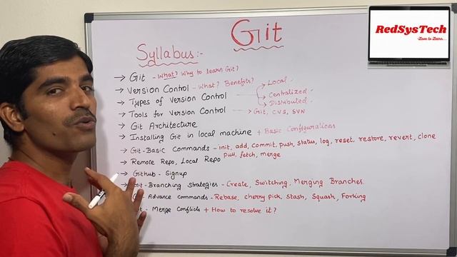 #01 Git Tutorial for Beginners|Git and GitHub for Beginners|Git tutorial|Git Introduction|RedSysTec