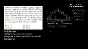 GEOMETRÍA Pre Universitaria | ¿Cómo aplicar la semejanza de triángulos en una carpinteria? 🤔